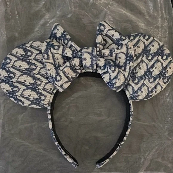 Monogram Mickey/Minnie Ears Headband - Picture 1 of 3